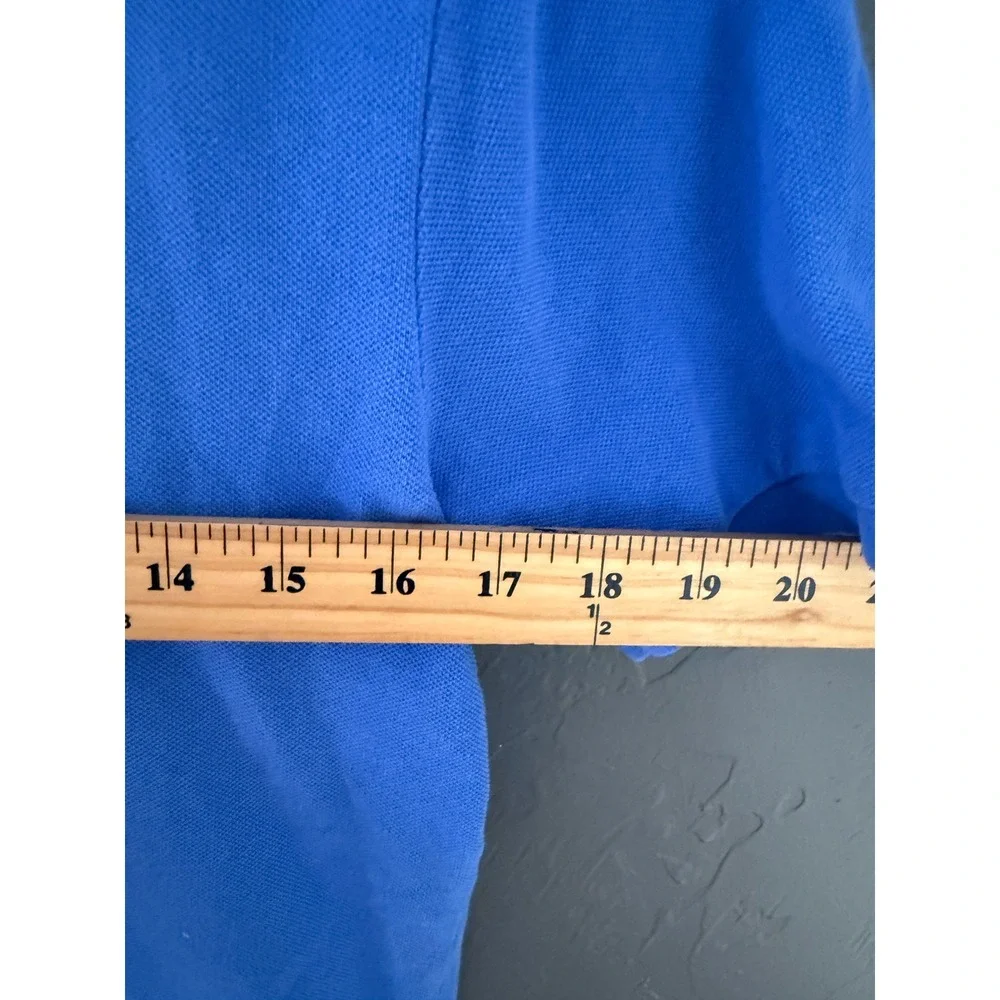 Polo Ralph Lauren Kids Blue Short Sleeve Pique Polo Shirt Size L 14-16